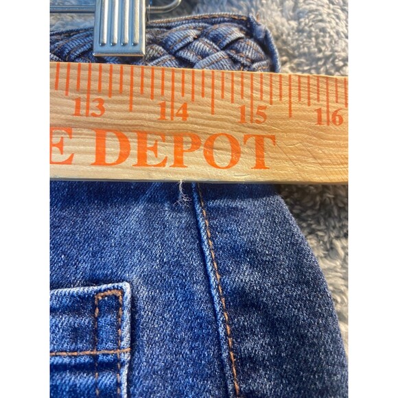 Celebrity Pink Flare Jeans Juniors 11/30 Blue Braided Waist Flare Bootcut Y2K - Picture 5 of 9